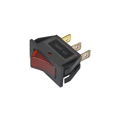 КЛЮЧ СВЕТЕЩ 2 ПОЗИЦИИ ЕДИНИЧЕН ГОЛЯМ 12V 15A