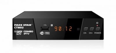 ПРИЕМНИК ЗА ЦИФРОВА ЕФИРНА КАБЕЛНА IP TV DVB T/T2/C CT9012