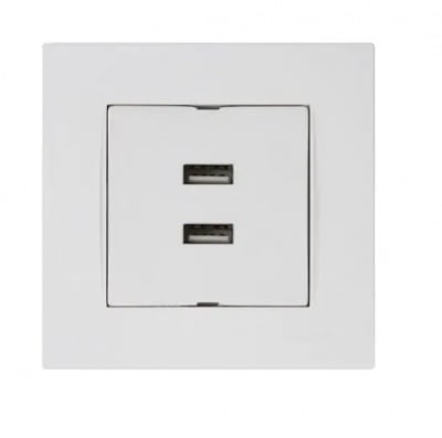РОЗЕТКА ЗАРЯДНО USB 2 БРОЯ 5V 2.1A MUTLUSAN