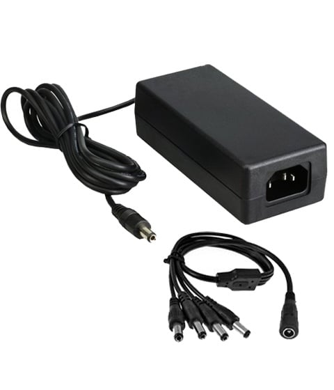 АДАПТОР 12V/4000MA С 4 БУКСИ 5.5/2.1