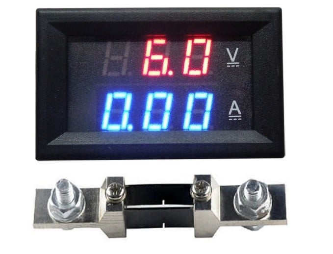 Цифров волтметър амперметър DC 200V 200A