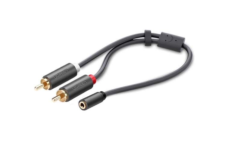 Аудио кабел 2xRCA мъжки/3.5мм стеро жак женски HIFI