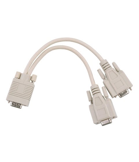 КАБЕЛ РАЗКЛОНИТЕЛ VGA 15pin 1М/2Ж