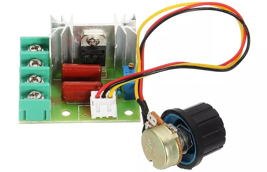 Фазов регулатор, димер до AC 2000W с изнесен потенциометър
