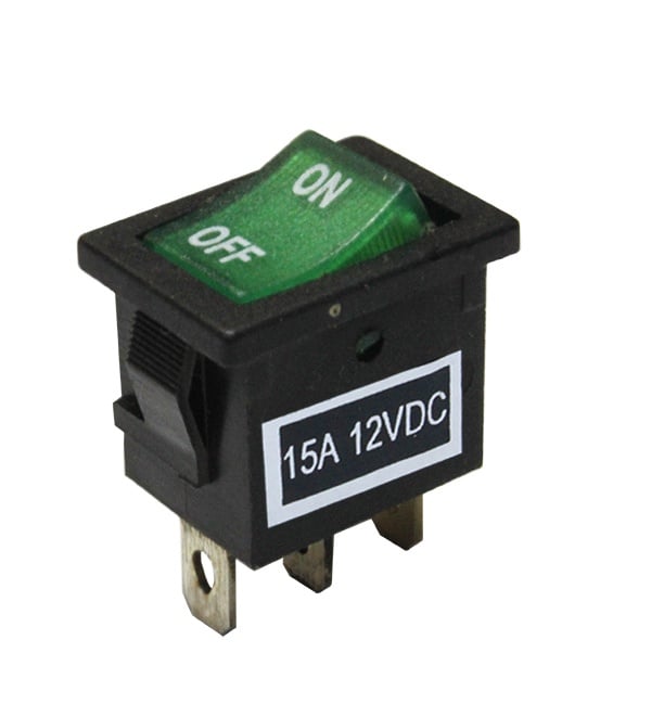 КЛЮЧ СВЕТЕЩ 2 ПОЗИЦИИ ЕДИНИЧЕН МАЛЪК 12V 15A