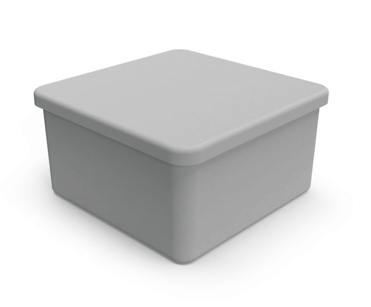 КУТИЯ ЗА ВЪНШЕН МОНТАЖ ПКОМ 85X85X48ММ СИВА IP40