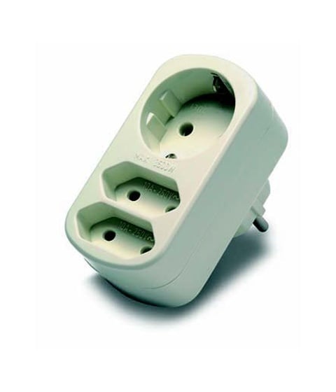 РАЗКЛОНИТЕЛ 220V 1-3 2EU+1SH