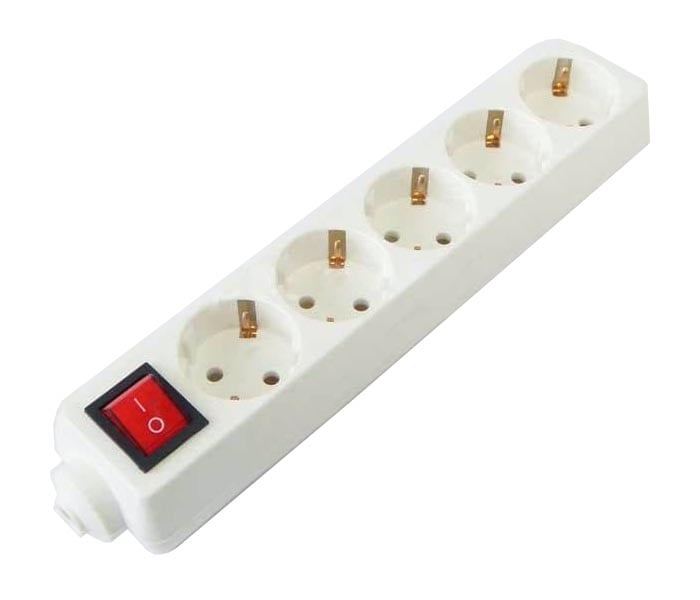 РАЗКЛОНИТЕЛ 220V 5 С КЛЮЧ БЕЗ КАБЕЛ