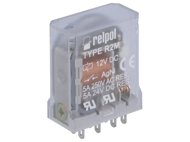 РЕЛЕ 12V DC 5A R2M-12VDC | Hit-electronics