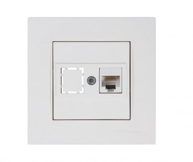 РОЗЕТКА LAN RJ45 ЕДИНИЧНА MUTLUSAN