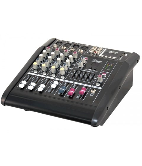 Смесител с усилвател PMX-402 FM/MP3/БЛУТУТ