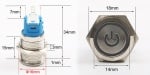 КЛЮЧ СВЕТЕЩ 12V ВАНДАЛО И ВОДОУСТОЙЧИВ