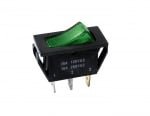 КЛЮЧ СВЕТЕЩ 2 ПОЗИЦИИ ЕДИНИЧЕН ГОЛЯМ 250V 15A