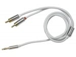 Кабел 2хчинч, 3.5mm жак 1 метър