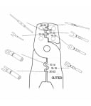 Клещи за кримпване на кабелни обувки HT-202B