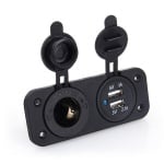 Автомобилна букса женска и 2USB