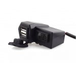 МОДУЛ ЗАРЯДНО ЗА МОТОЦИКЛЕТ 12V/10A, 5V/2.1A 2USB ВОЛТМЕТЪР