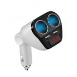 USB зарядно за автомобил, разклонител волтметър